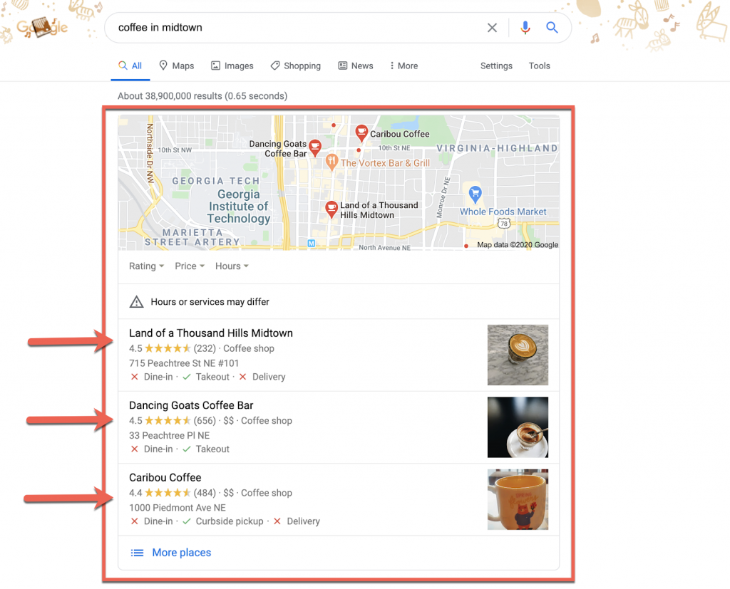 Google My Business (Local Map Pack)