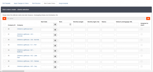 Adplorer Bulk Order Creation