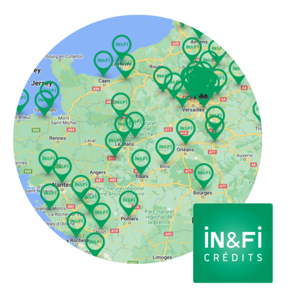 In&Fi Map and logo